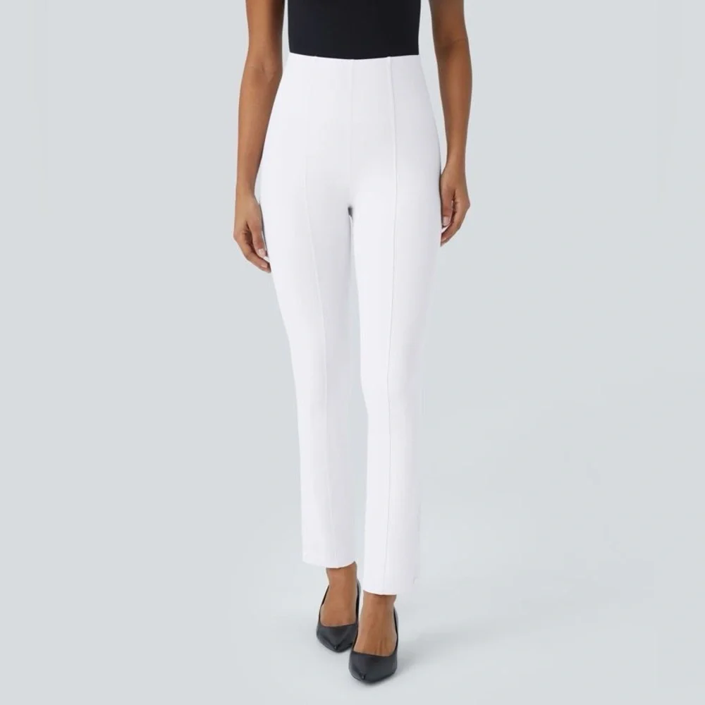 HALARA Flex SculptKnit High Waisted Tummy Control Work White yoga pants